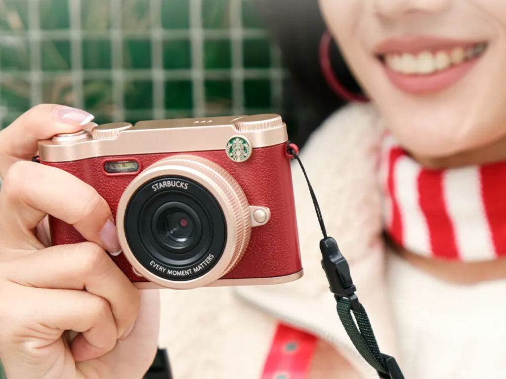Retro Digital Camera from Starbucks China