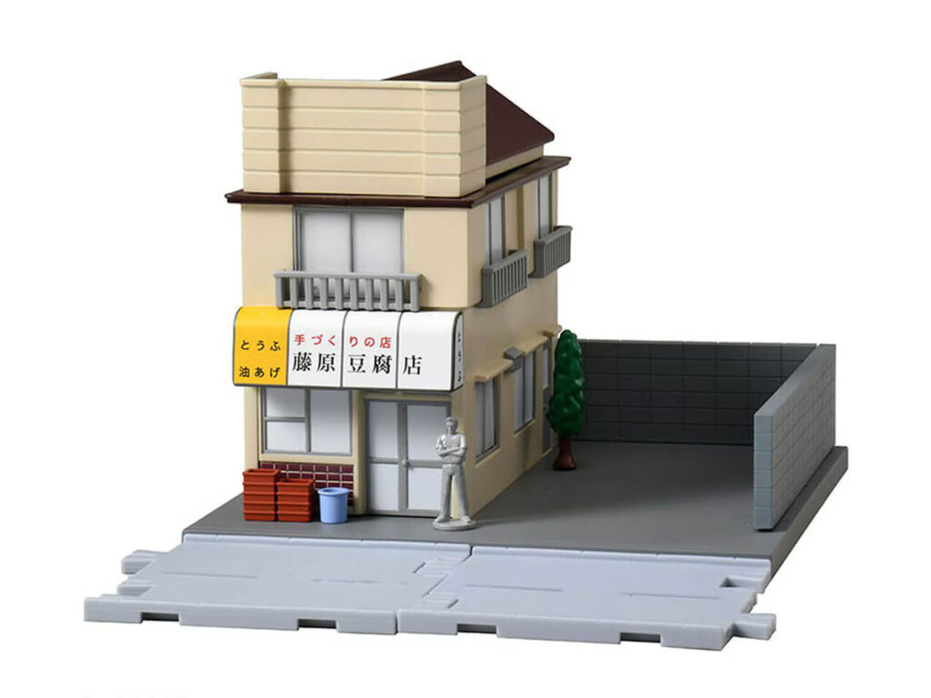 Tomica Initial D Fujiwara Tofu Shop building set with Bunta figure
