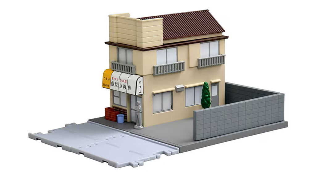 Tomica Initial D Fujiwara Tofu Shop building set with Bunta figure