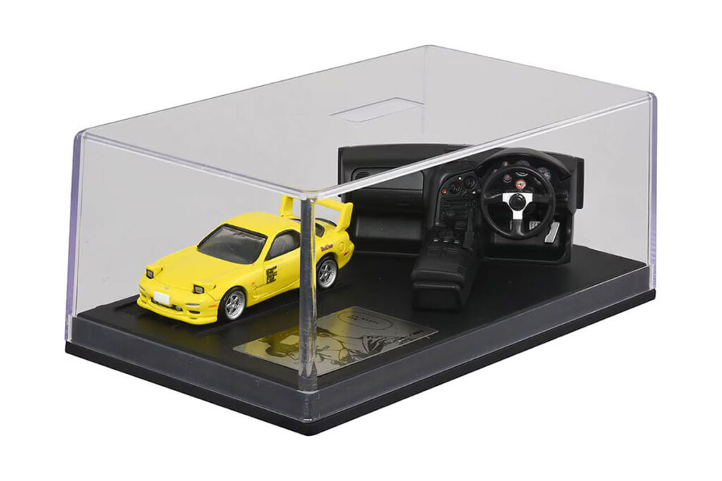 Tomica Premium Unlimited Steering View Initial D FD3S RX-7 set