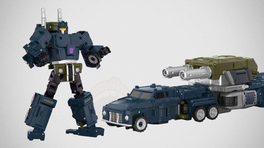 Transformers Age of the Primes Commander Class Combaticon Onslaught robot and antiaircraft truck mode