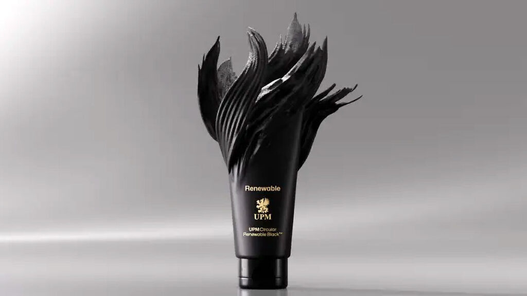 UPM Circular Renewable Black pigment enabling deep black packaging that remains detectable by NIR recycling scanners