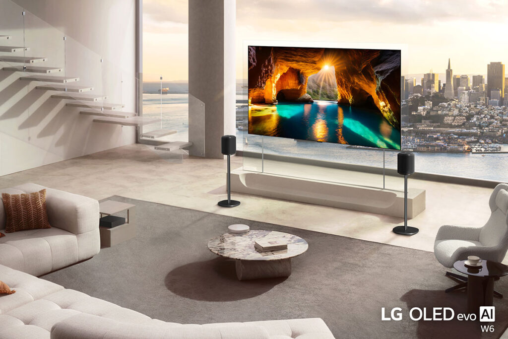 LG OLED evo W6 True Wireless Wallpaper TV