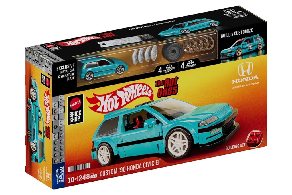 Mattel Brick Shop Hot Wheels Custom ’90 Honda Civic EF Building Set