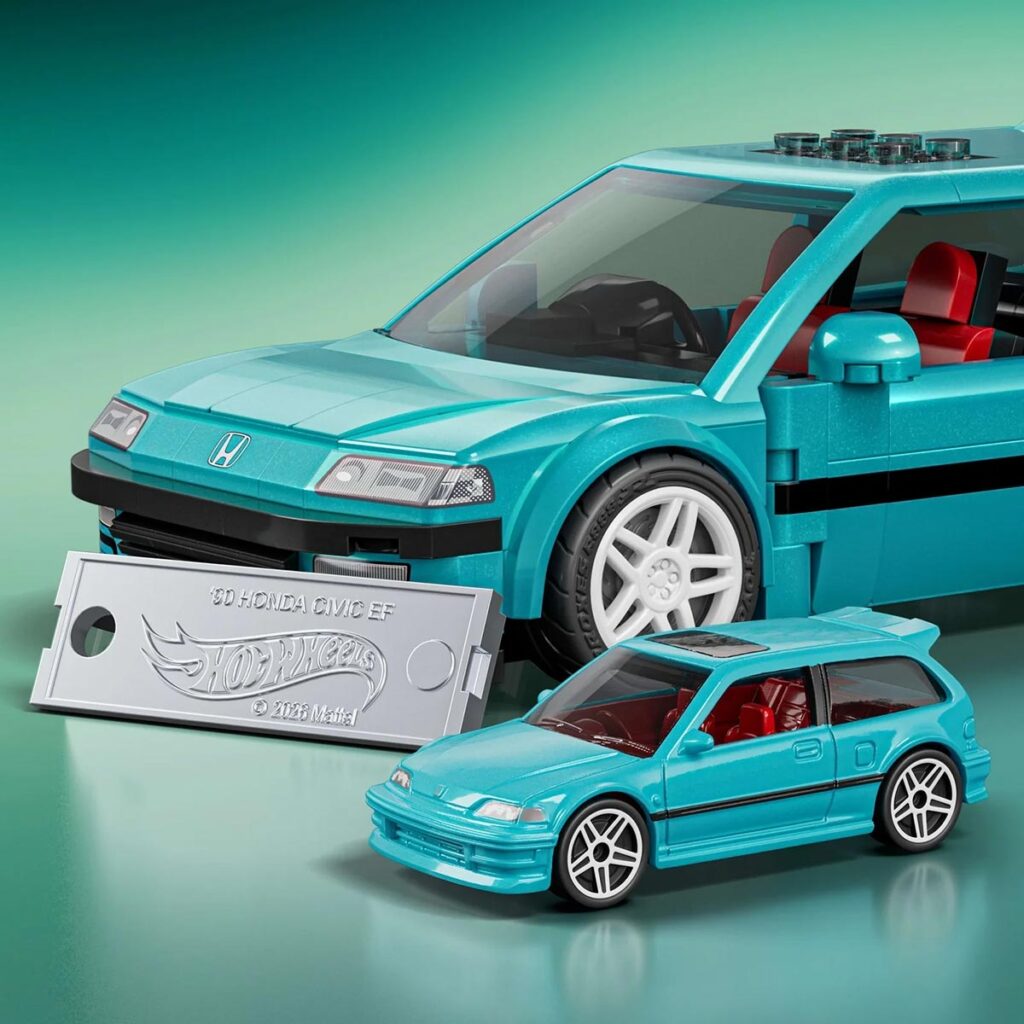 Mattel Brick Shop Hot Wheels Custom ’90 Honda Civic EF Building Set