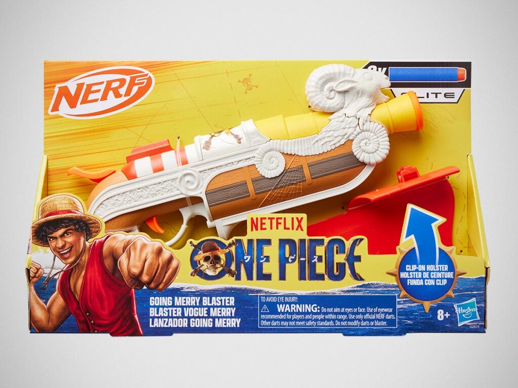 NERF One Piece Going Merry Blaster in packaging