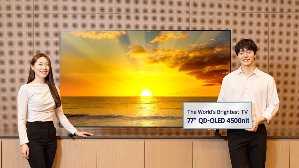 Samsung 4,500nit QD-OLED Display