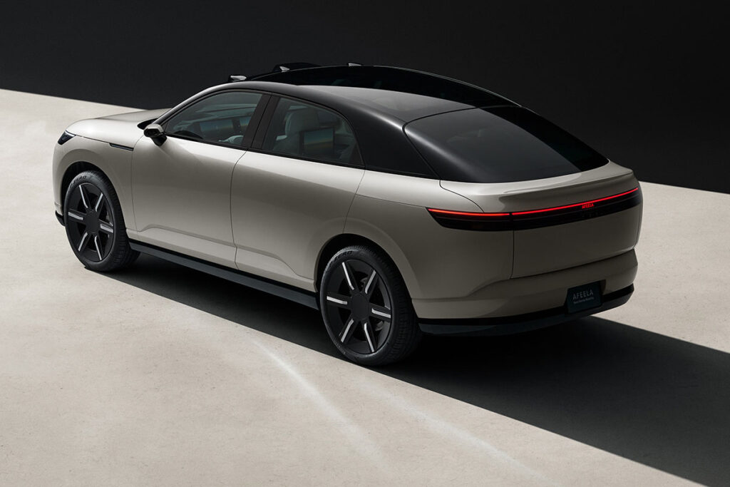Sony Honda Mobility AFEELA Prototype 2026 ¾ left rear view