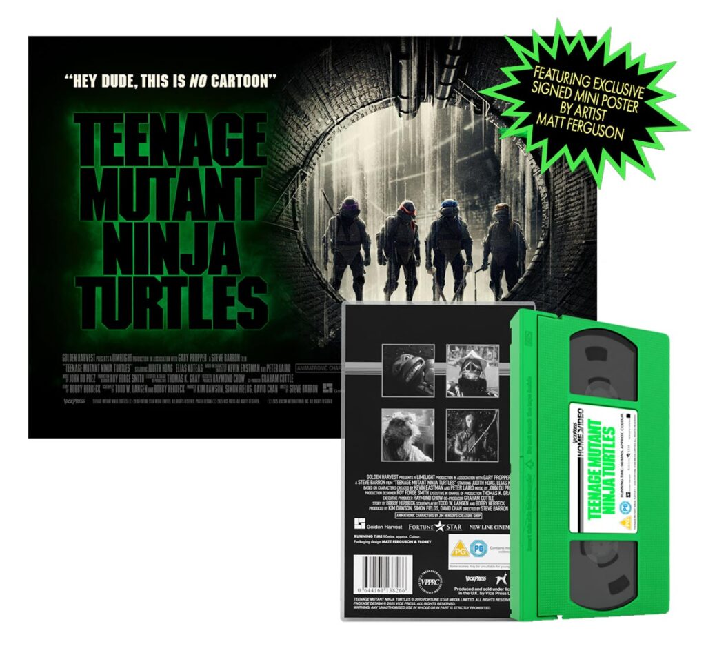 Teenage Mutant Ninja Turtles on VHS and Posters