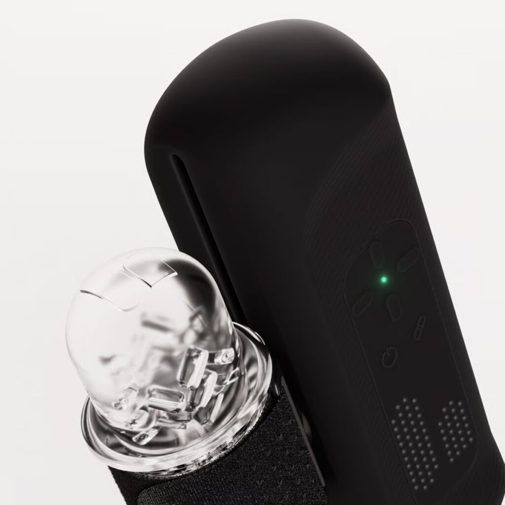 The Handy 2 Pro Male Interactive Stroker with LED interface and interchangeable sleeve system