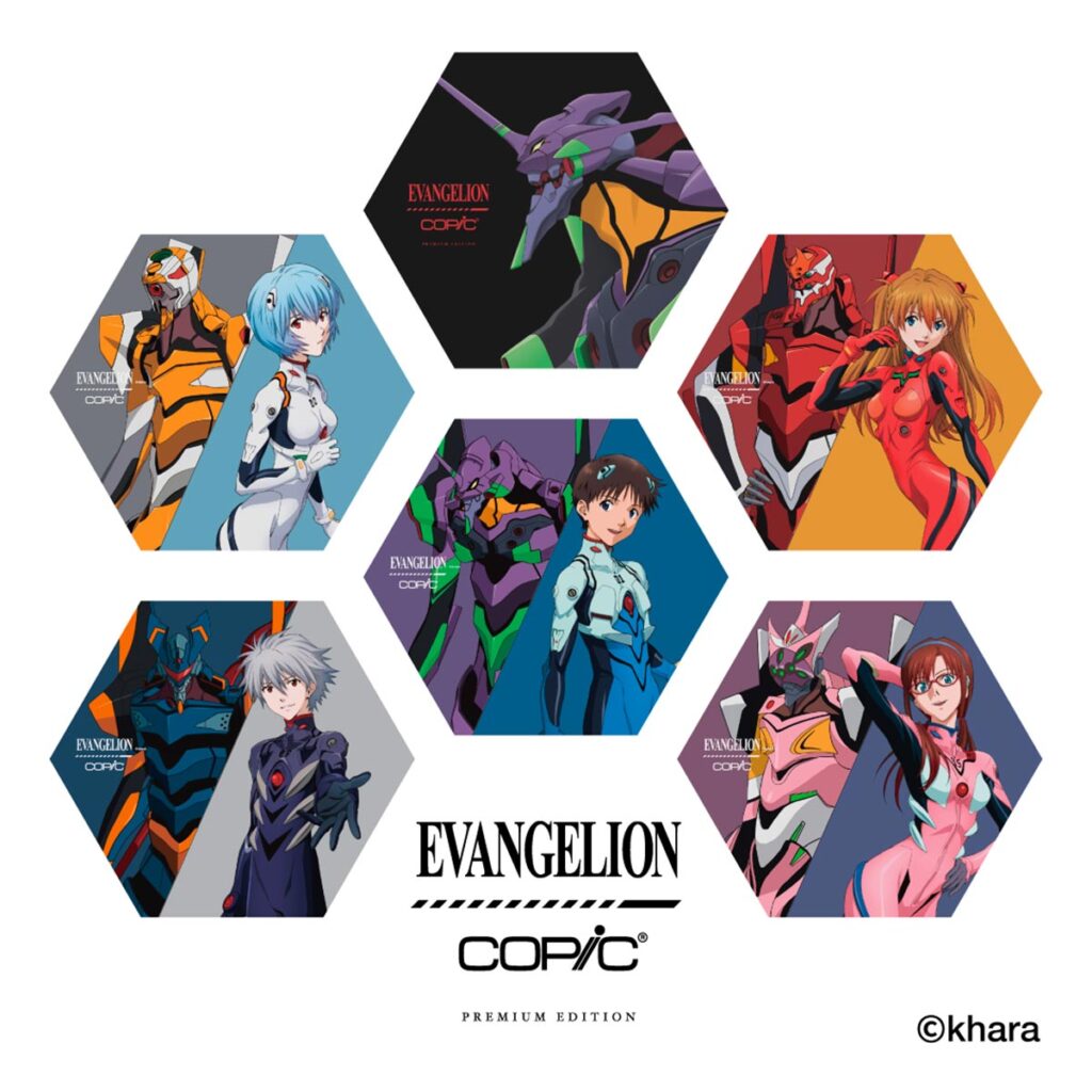 Evangelion X Copic Copic Sketch 6-piece Set