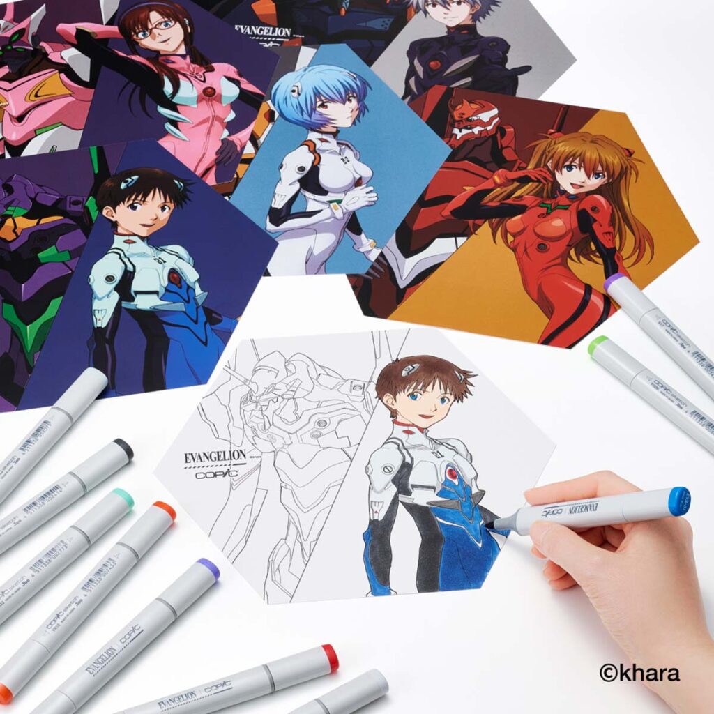 Evangelion X Copic Copic Sketch 6-piece Set