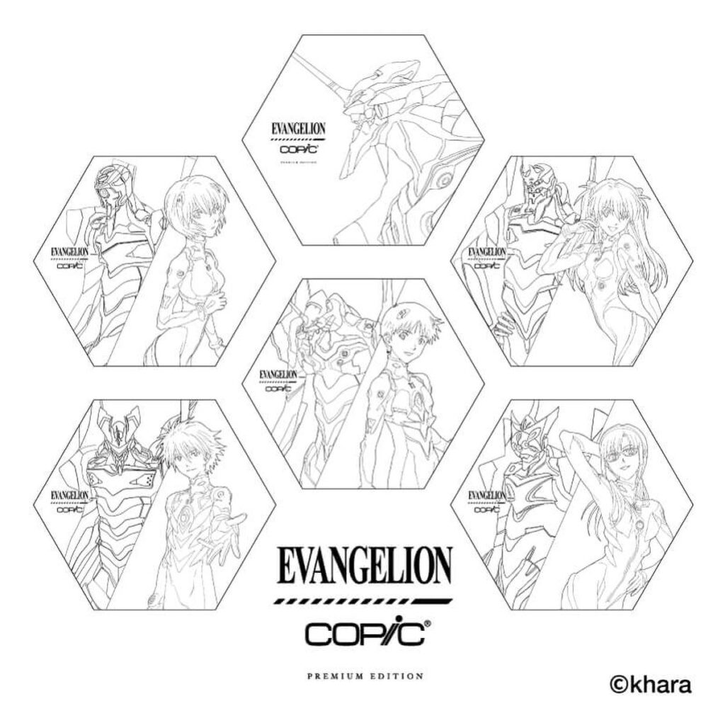 Evangelion X Copic Copic Sketch 6-piece Set
