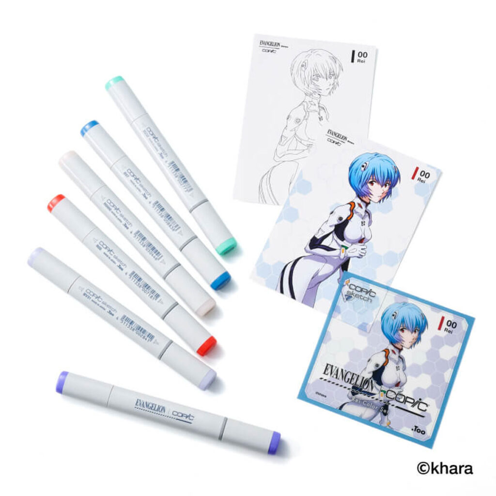 Evangelion X Copic Copic Sketch 6-piece Set