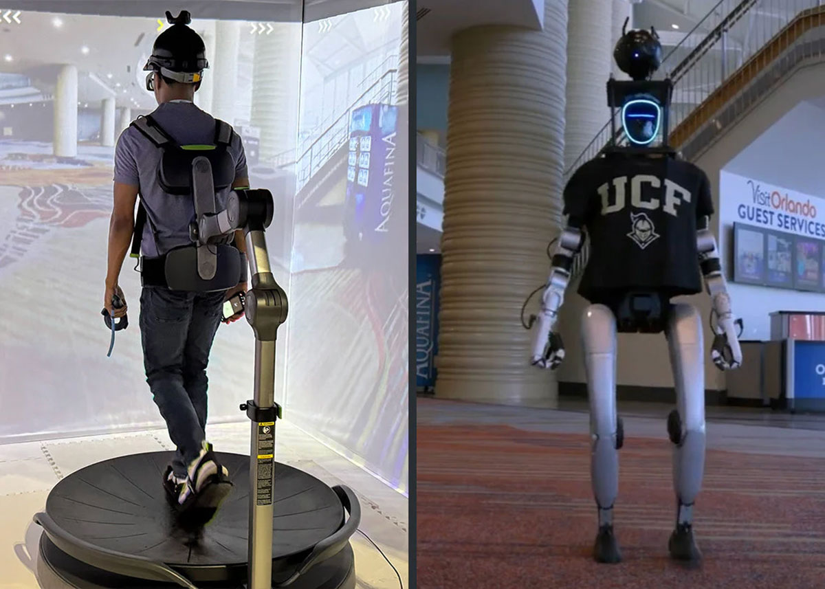 Virtuix Omni One Lets Humans Control Humanoid Robots by Walking on a ...