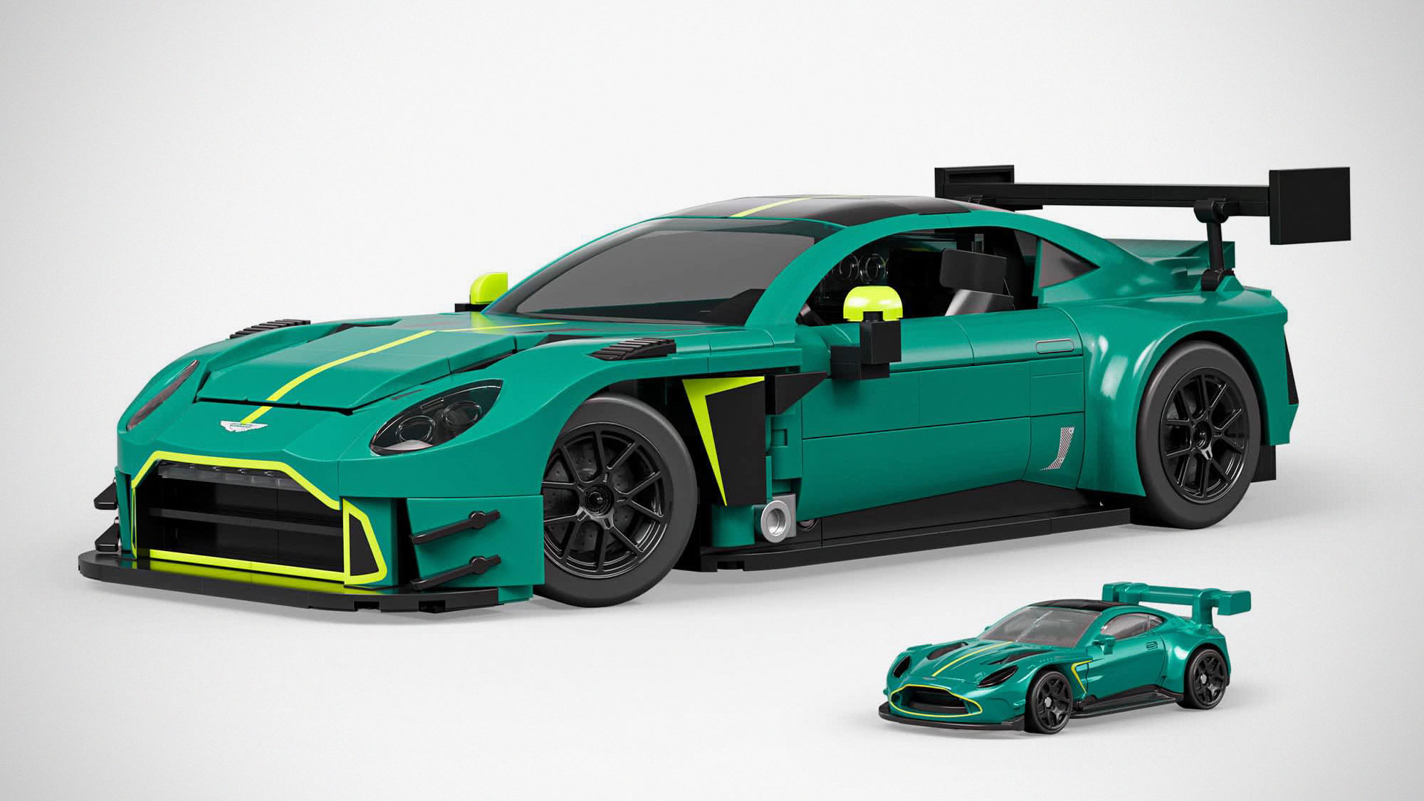 Mattel Brick Shop Hot Wheels ’24 Aston Martin Vantage GT3
