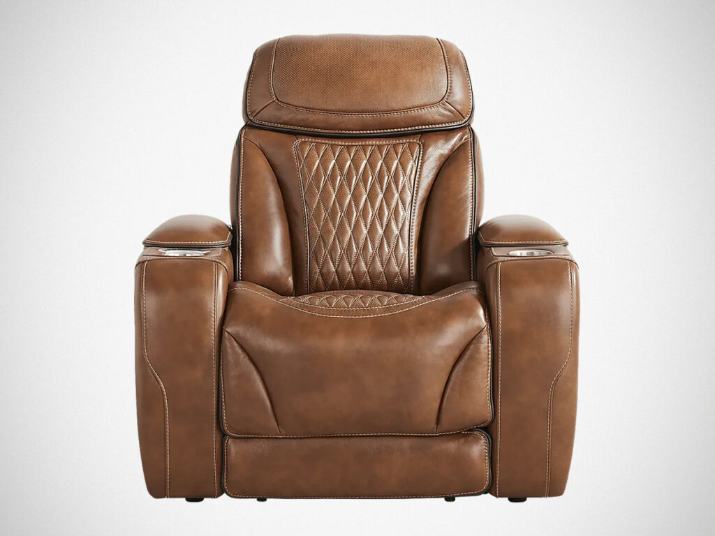 Shaq Recliner To Go Leather Triple Power