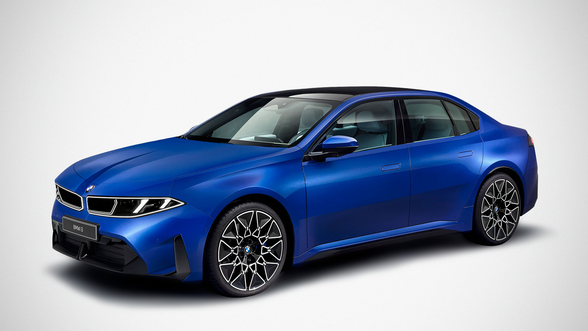 2026 BMW i3 Neue Klasse electric sedan exterior with compressed kidney grille and sporty 3 Series proportions