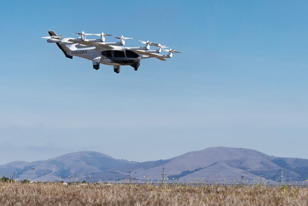 Archer Midnight eVTOL air taxi electric vertical takeoff aircraft with multi-rotor design for urban air mobility