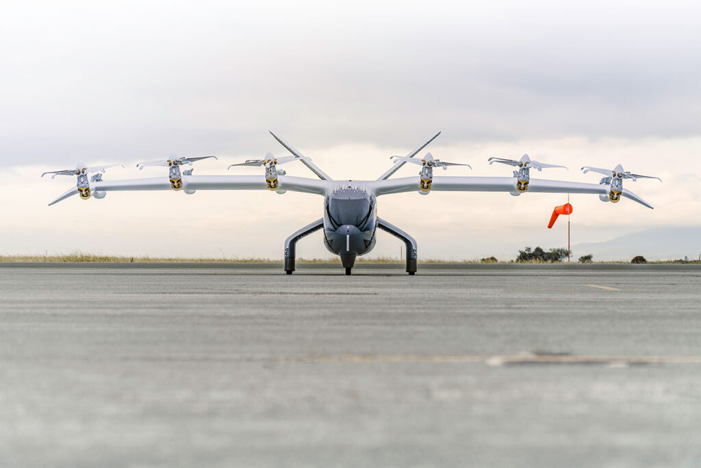 Archer Midnight eVTOL air taxi electric vertical takeoff aircraft with multi-rotor design for urban air mobility