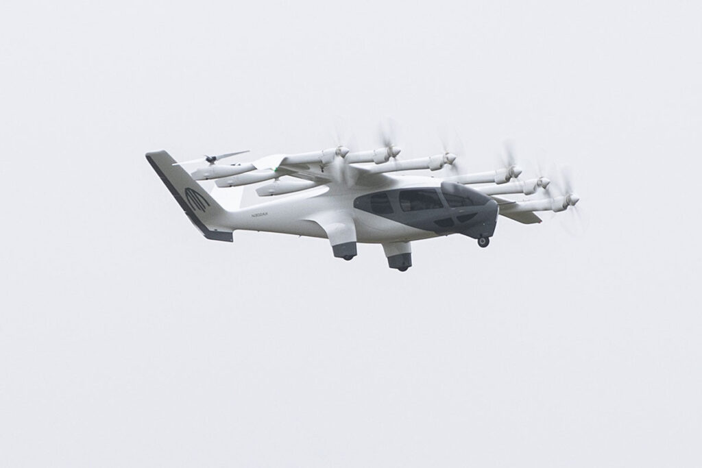 Archer Midnight eVTOL air taxi electric vertical takeoff aircraft with multi-rotor design for urban air mobility
