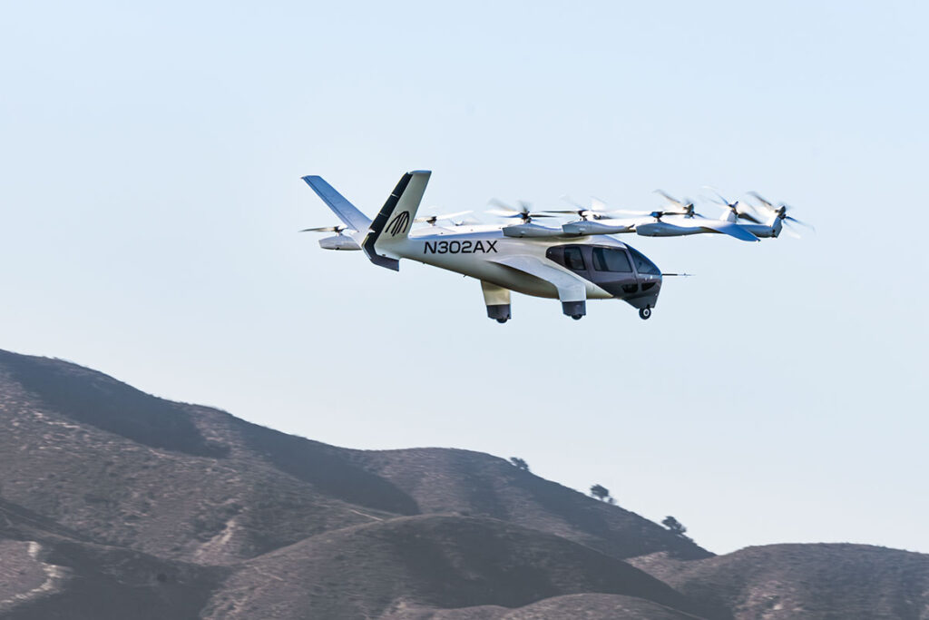 Archer Midnight eVTOL air taxi electric vertical takeoff aircraft with multi-rotor design for urban air mobility