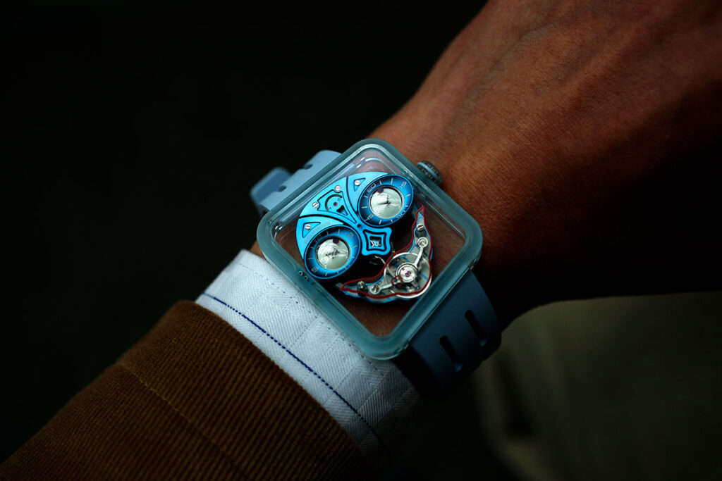 BEHRENS Konstantin Chaykin Ace of Heart watch with Joker-style dial and heart-shaped seconds display