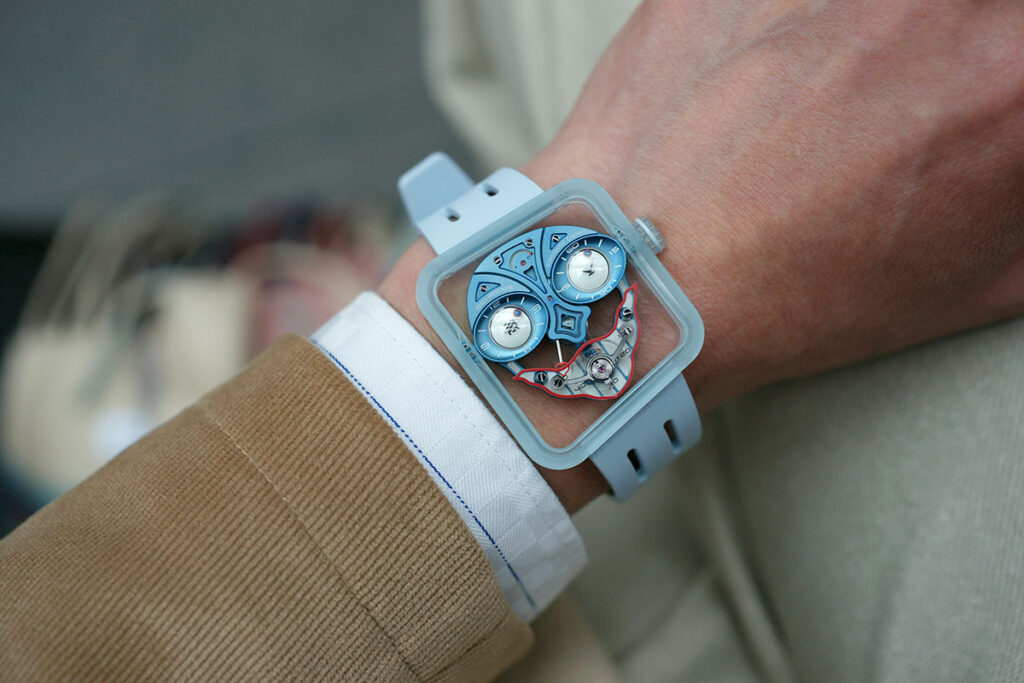 BEHRENS Konstantin Chaykin Ace of Heart watch with Joker-style dial and heart-shaped seconds display
