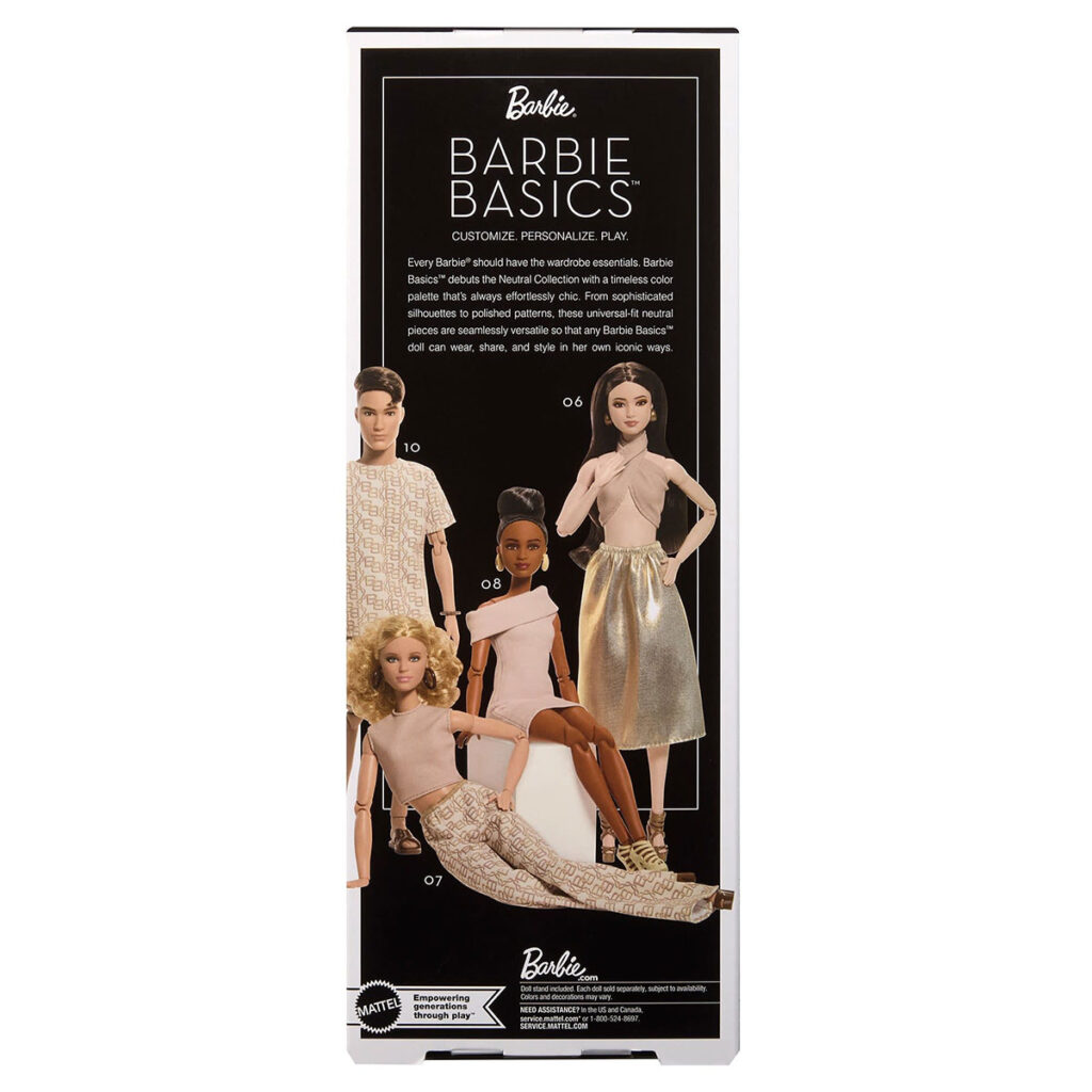 Barbie Basics 2026 Neutral Series Packaging