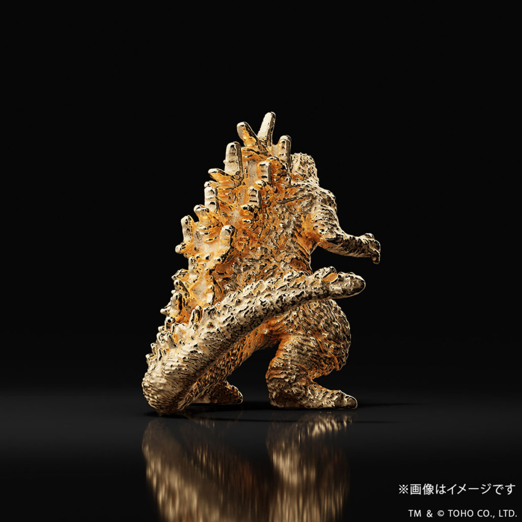 U-Treasure Godzilla-1.0 Mini Figure Ver.2 K18 yellow gold collectible limited edition miniature statue