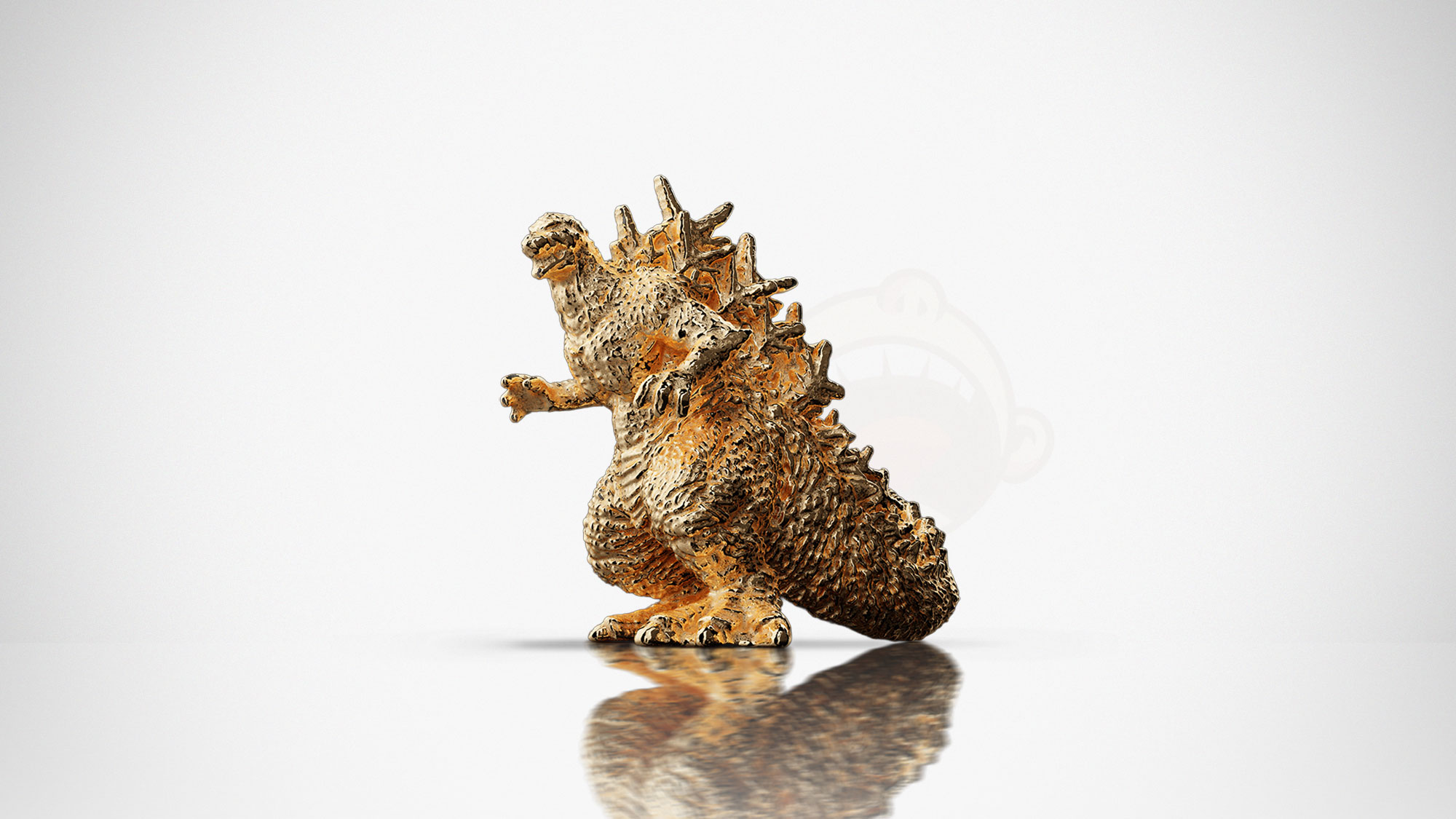 Godzilla Goes Gold Again With a 1 cm-Tall Godzilla-1.0 K18 Gold