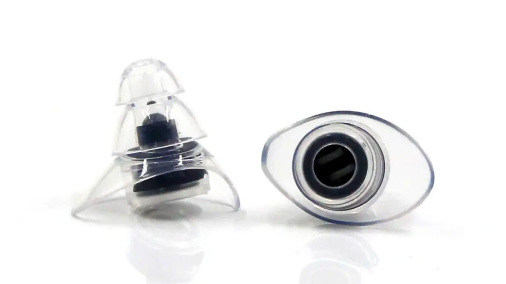 Heavys H1F1 Earplugs reusable concert earplugs with acoustic filter and keychain carry case
