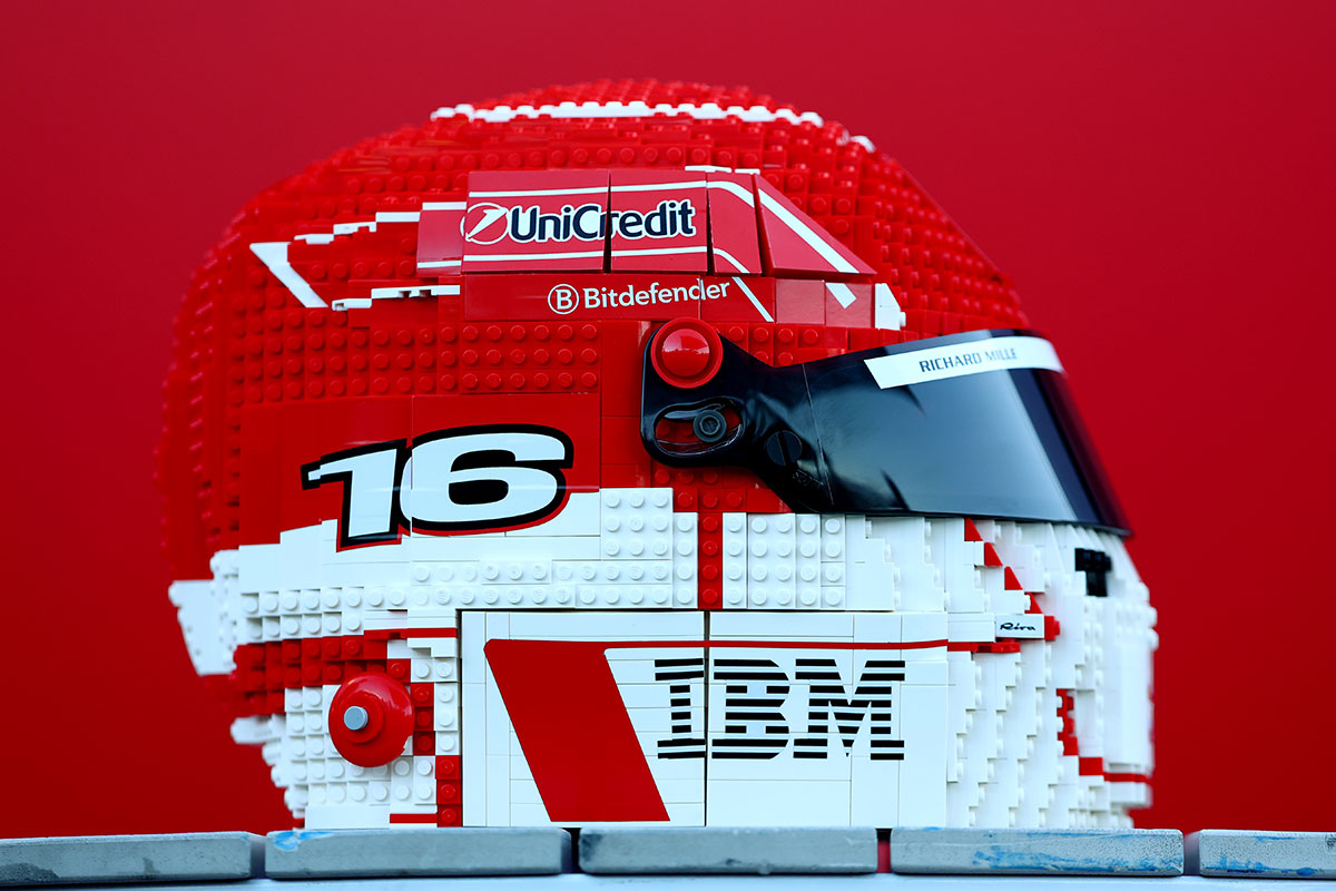 LEGO Turns Charles Leclerc and Lewis Hamilton’s Ferrari F1 Helmets Into ...