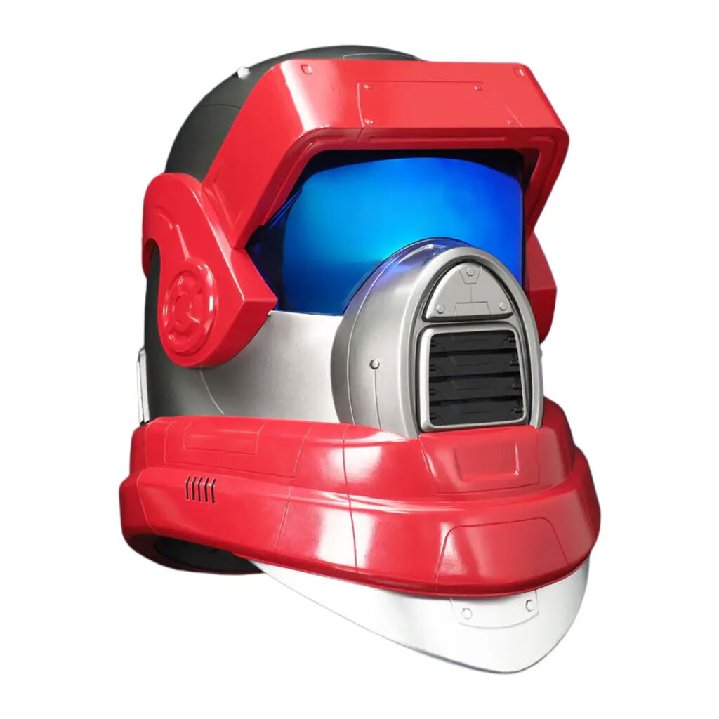Makina Labs Mads Hawking Helmet 1:1 M.A.S.K. inspired cosplay helmet with blue visor
