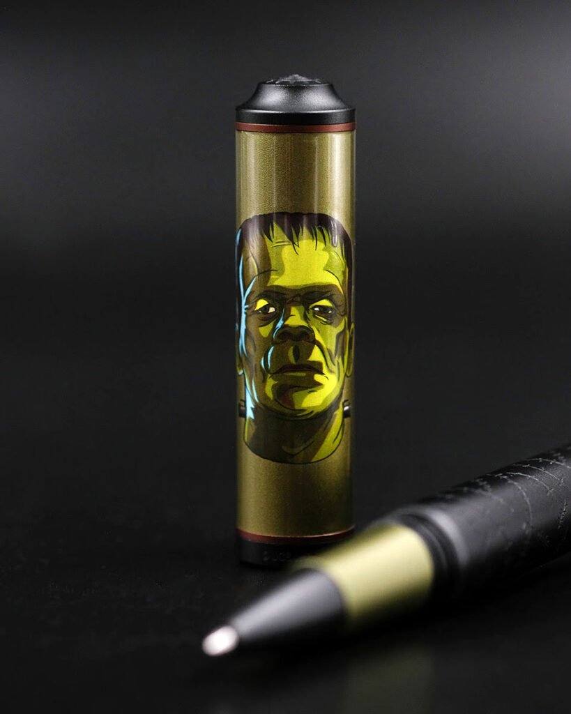 Three classic horror icons return as detailed writing instruments, bringing gothic style and monster lore to fountain pens, rollerballs, and ballpoints.