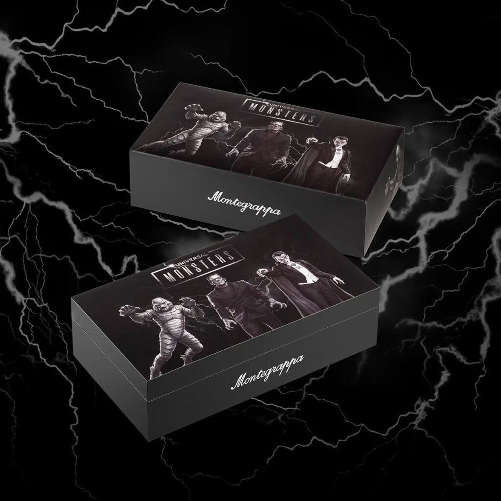 Three classic horror icons return as detailed writing instruments, bringing gothic style and monster lore to fountain pens, rollerballs, and ballpoints.