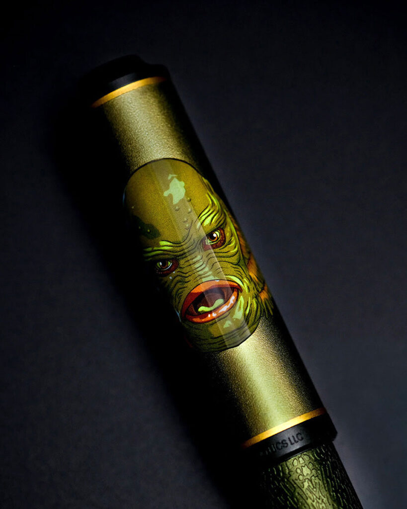 Three classic horror icons return as detailed writing instruments, bringing gothic style and monster lore to fountain pens, rollerballs, and ballpoints.