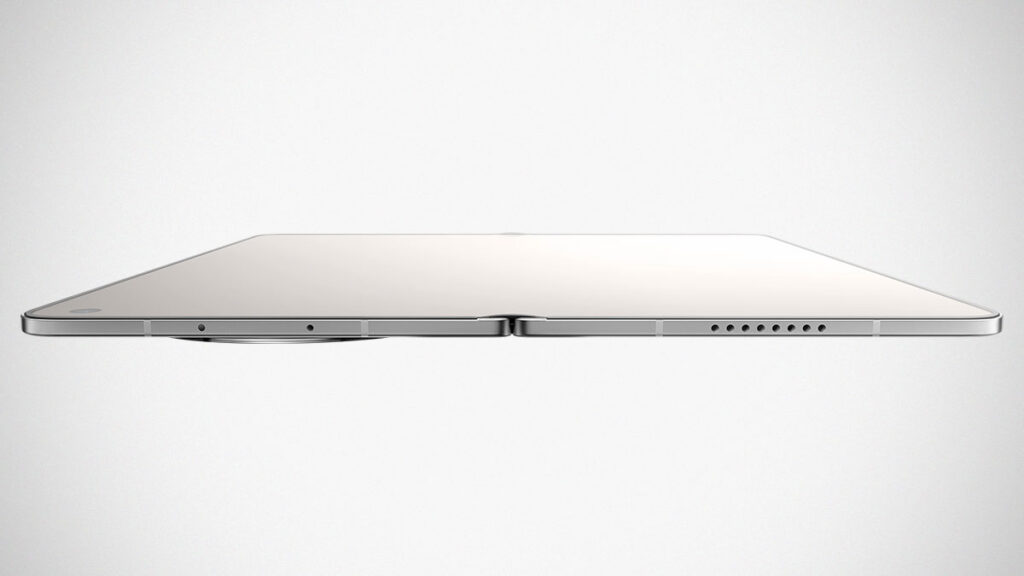 Oppo Find N6 foldable smartphone showing zero-feel crease display and slim profile