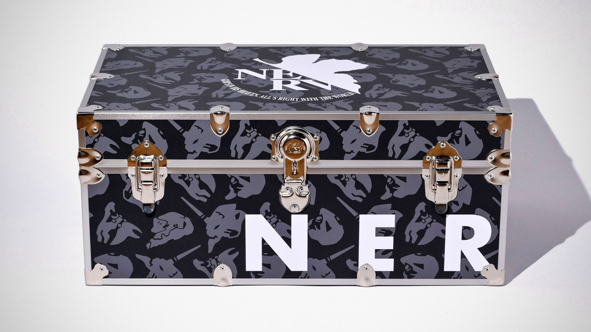 RADIO EVA Monogram Trunk by Rhino Trunk & Case Evangelion 30th anniversary collaboration storage trunk