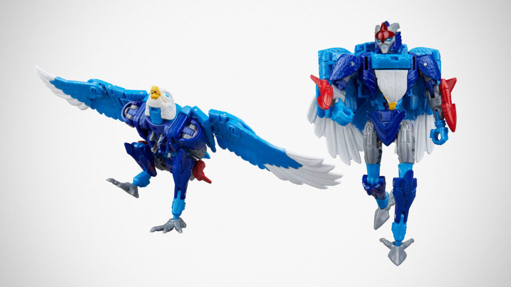 Transformers Deluxe Class Star Eagle patriotic bald eagle Airazor redeco figure in robot and eagle modes