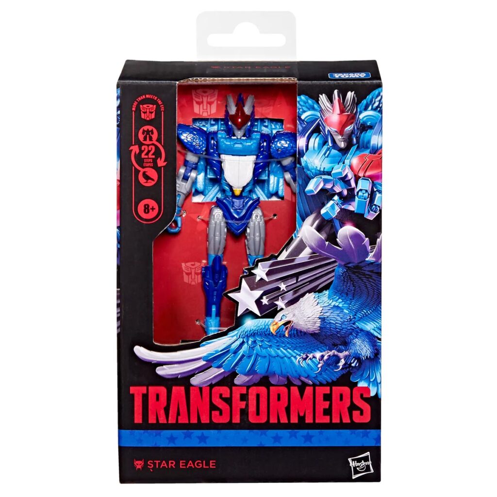 Transformers Deluxe Class Star Eagle patriotic bald eagle Airazor redeco figure in robot and eagle modes