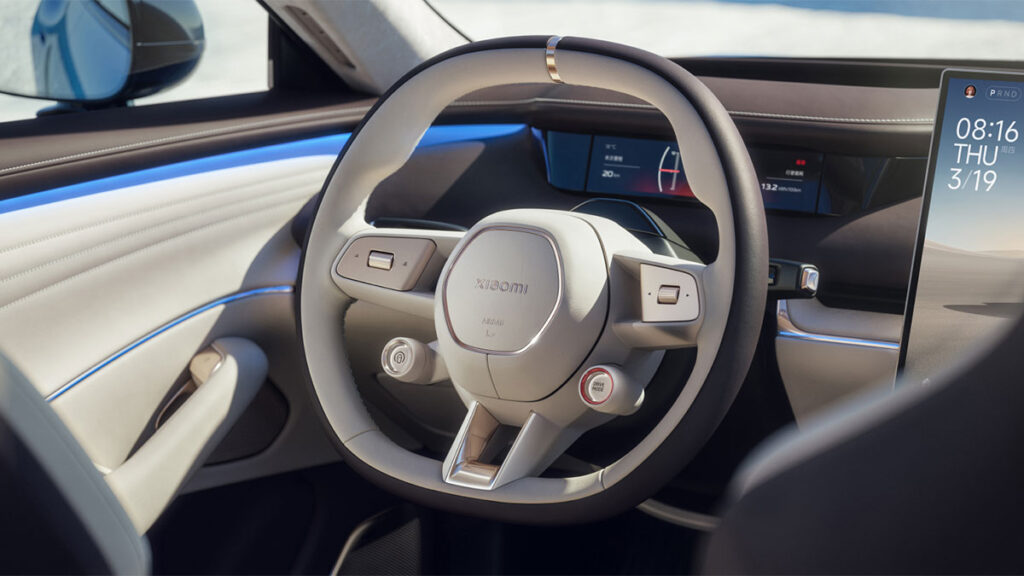 2026 Xiaomi New-Generation SU7 electric sedan with updated front radar and LiDAR standard across lineup