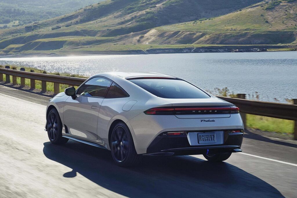 2026 Honda Prelude US model hybrid grand touring sports coupe with Civic Type R suspension hardware