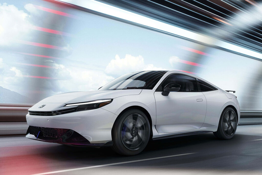 2026 Honda Prelude US model hybrid grand touring sports coupe with Civic Type R suspension hardware