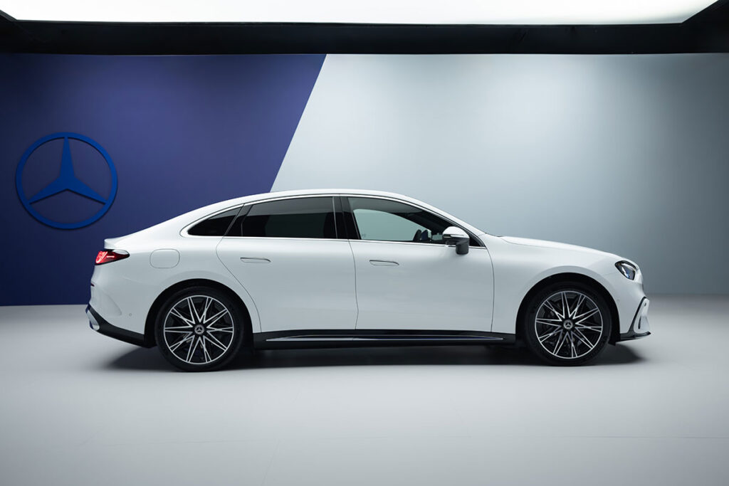 All-new Mercedes-Benz C-Class EV with EQ Technology exterior right side view