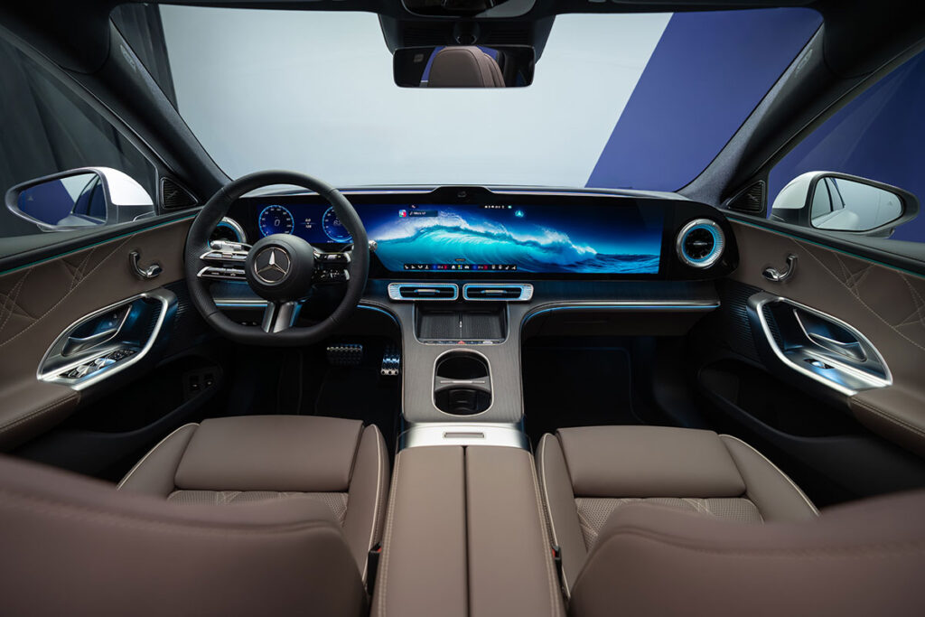 All-new Mercedes-Benz C-Class EV with EQ Technology interior front