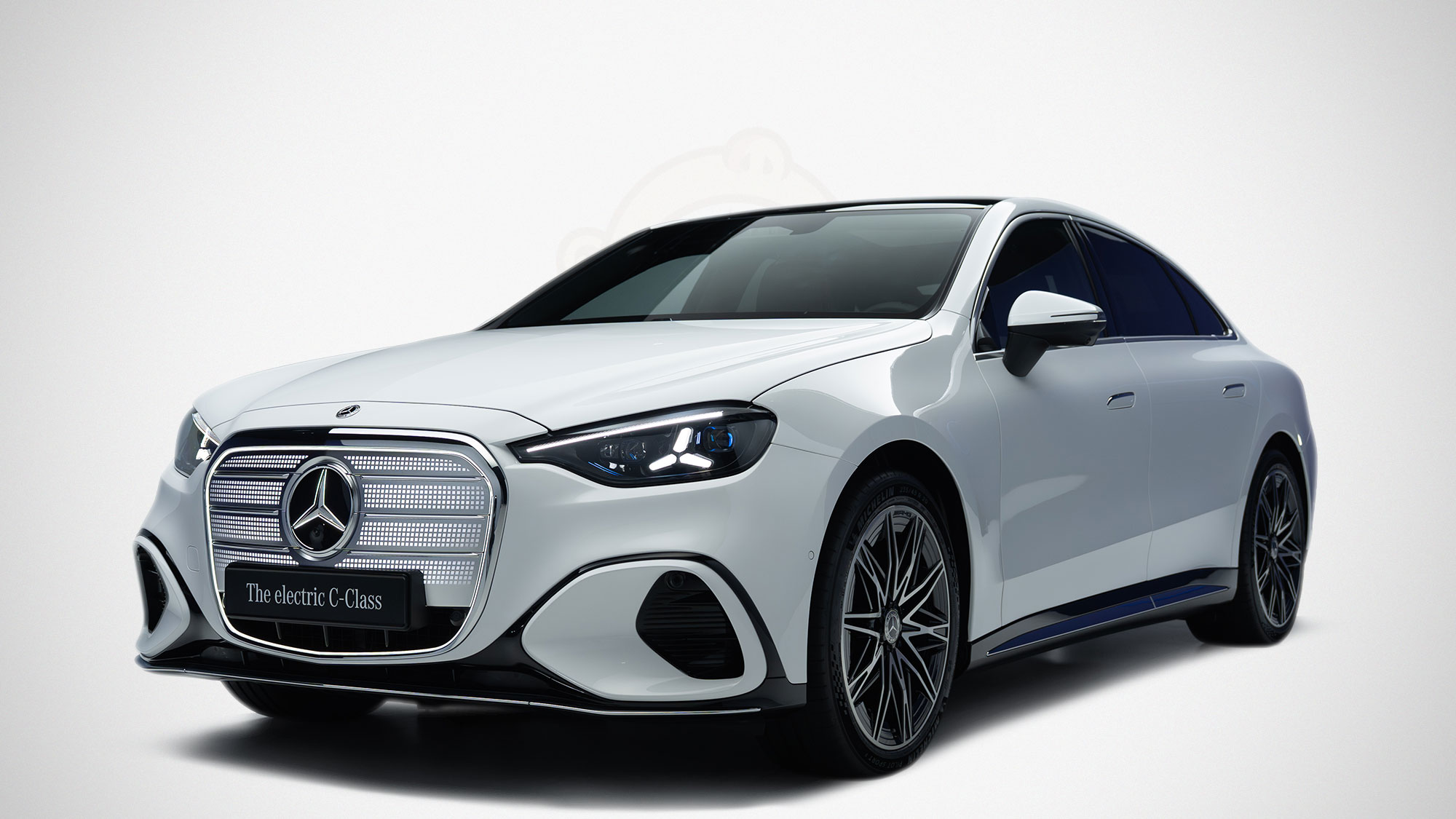 All-new Mercedes-Benz C-Class EV with EQ Technology exterior front three-quarter view