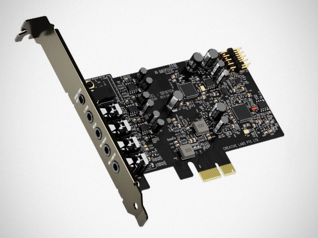 Creative Sound Blaster Audigy Fx Pro PCIe internal 7.1 sound card with headphone amplifier