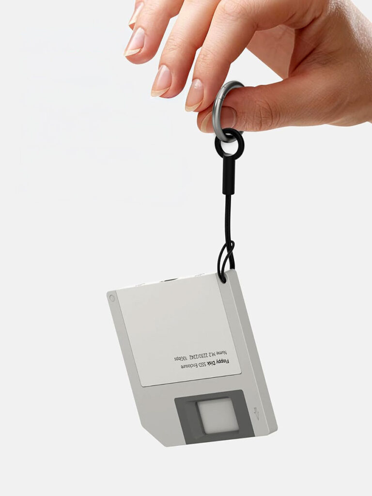 Hagibis Floppy Disk Style SSD Enclosure retro 3.5-inch disk design USB-C NVMe enclosure