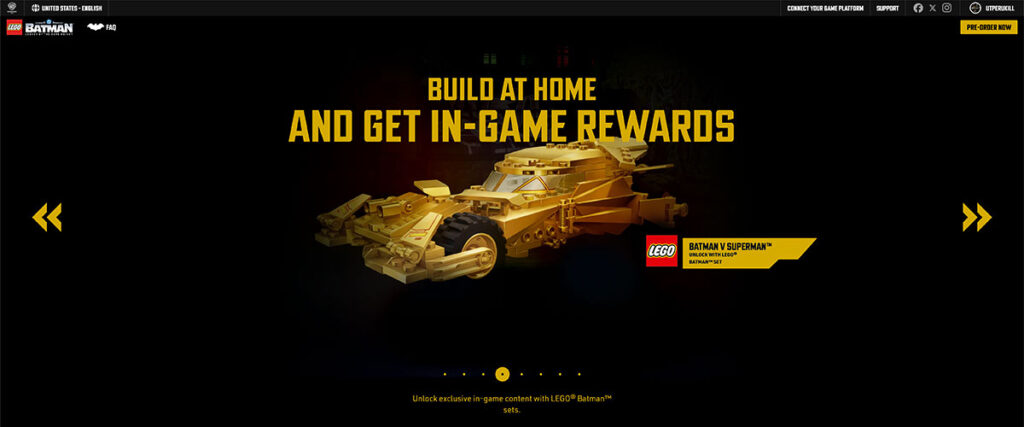 LEGO Batman: Legacy of the Dark Knight Physical LEGO set tie-in